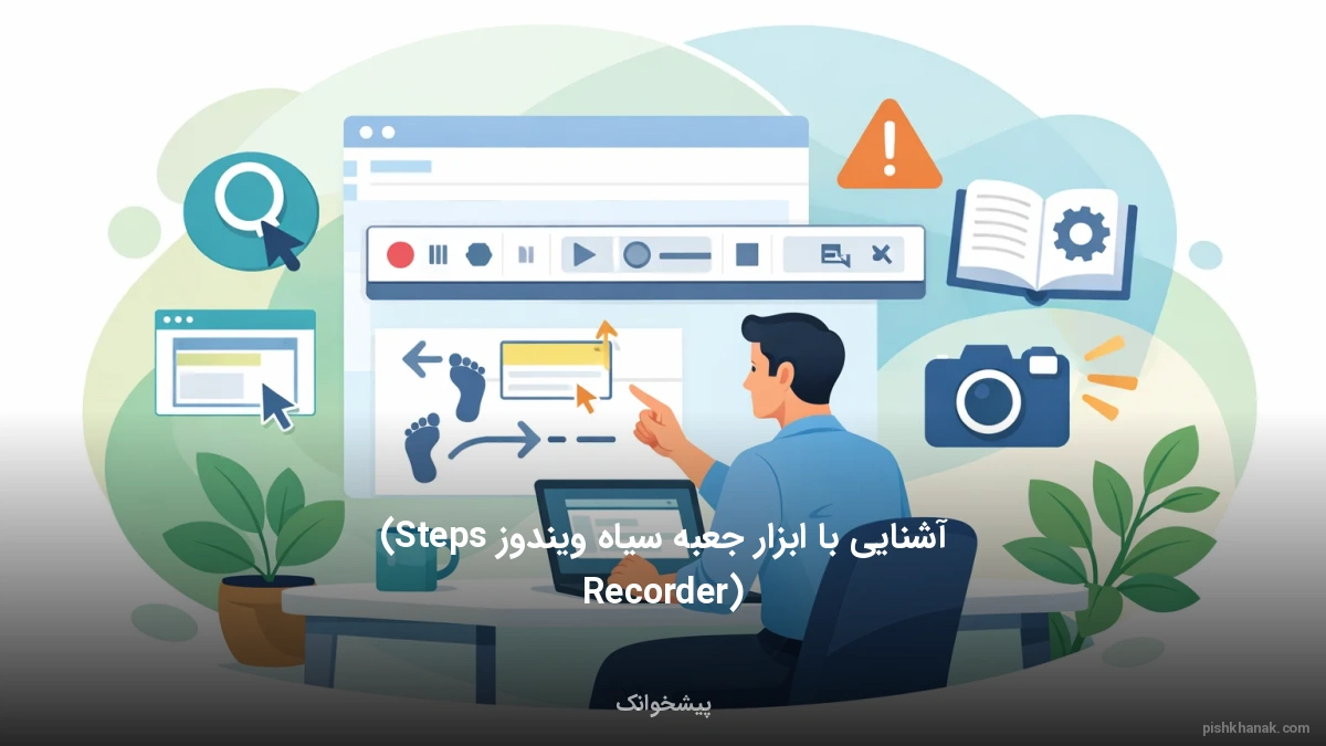 آشنایی با ابزار جعبه سیاه ویندوز (Steps Recorder)