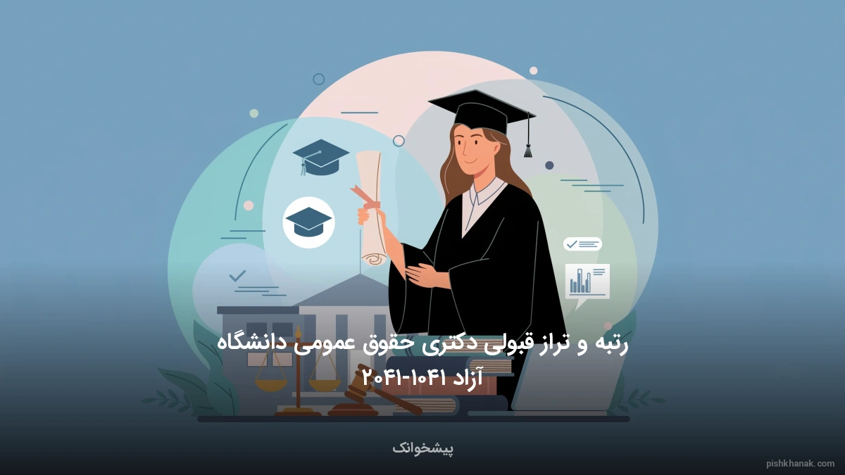 رتبه و تراز قبولی دکتری حقوق عمومی دانشگاه آزاد ۱۴۰۵-۱۴۰۶