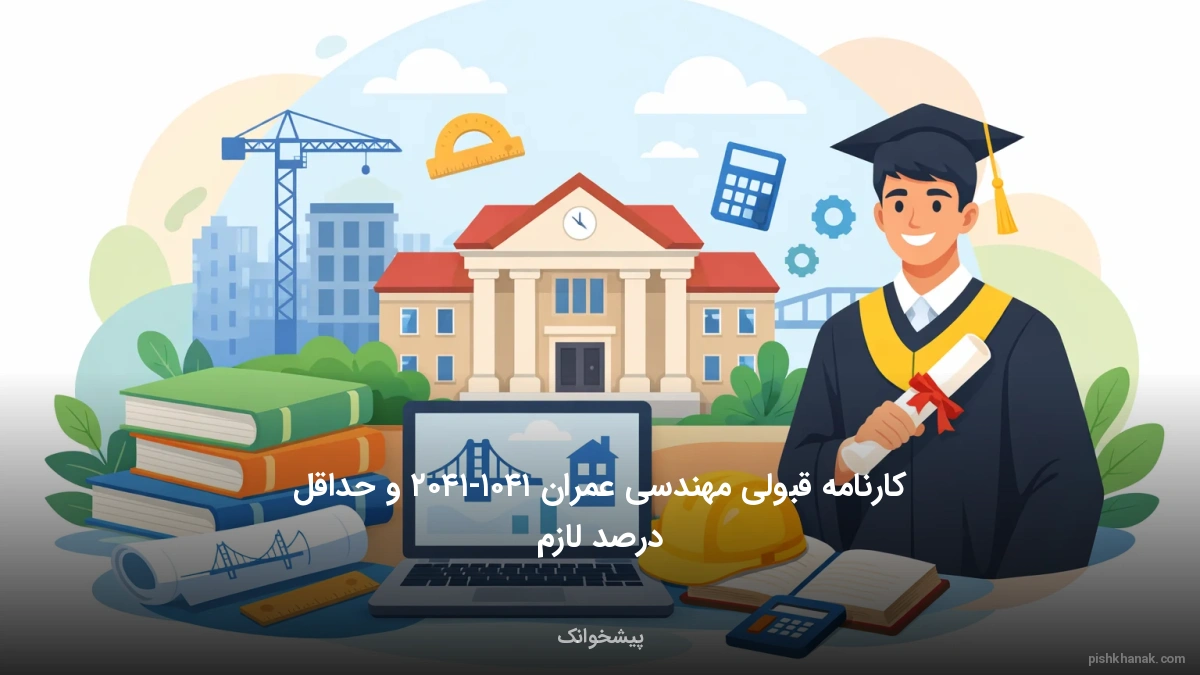 کارنامه قبولی مهندسی عمران ۱۴۰۵-۱۴۰۶ و حداقل درصد لازم