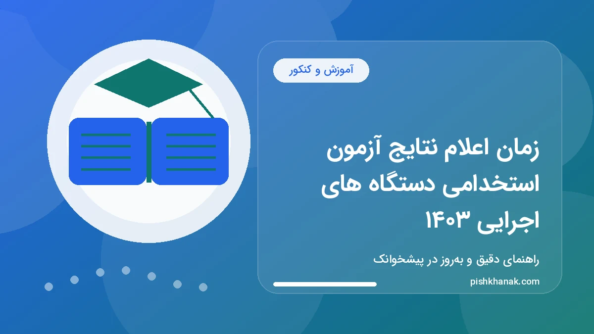 زمان اعلام نتایج آزمون استخدامی دستگاه های اجرایی ۱۴۰۳