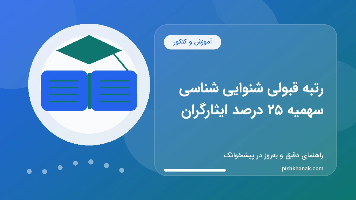رتبه قبولی شنوایی شناسی سهمیه ۲۵ درصد ایثارگران