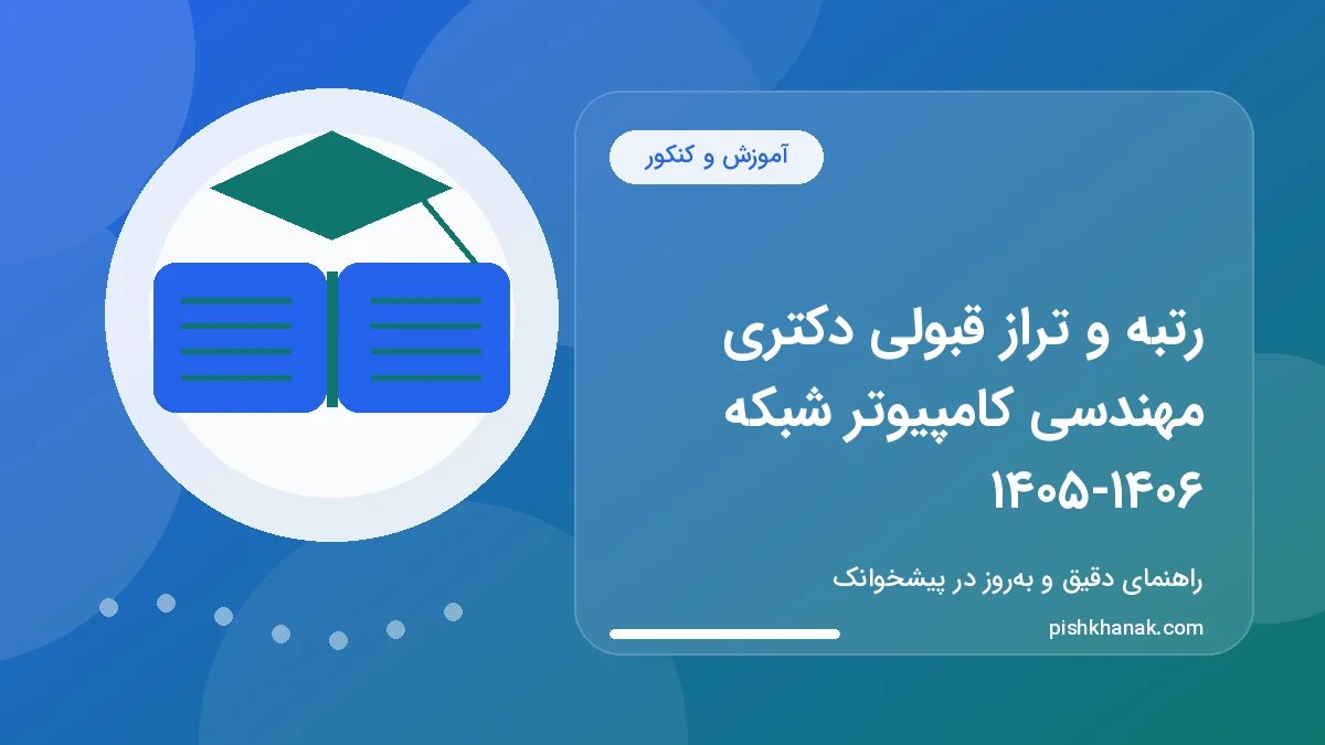 رتبه و تراز قبولی دکتری مهندسی کامپیوتر شبکه ۱۴۰۵-۱۴۰۶
