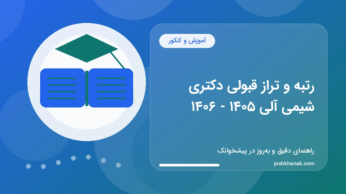 رتبه و تراز قبولی دکتری شیمی آلی ۱۴۰۵ - ۱۴۰۶