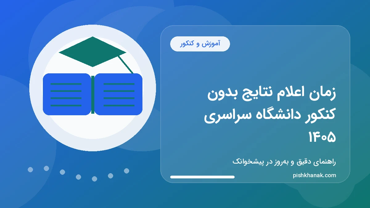 زمان اعلام نتایج بدون کنکور دانشگاه سراسری ۱۴۰۵